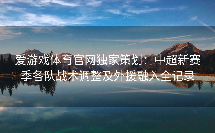 爱游戏体育官网独家策划：中超新赛季各队战术调整及外援融入全记录